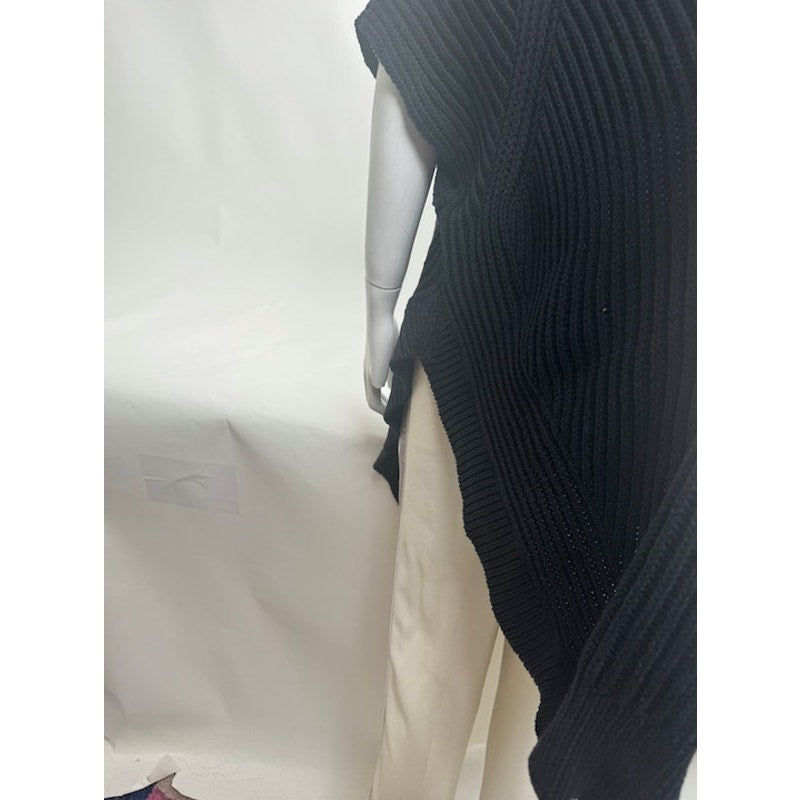 Alexander Wang NWT Black Asymmetrical Knit Mini Dress Sweater Size S