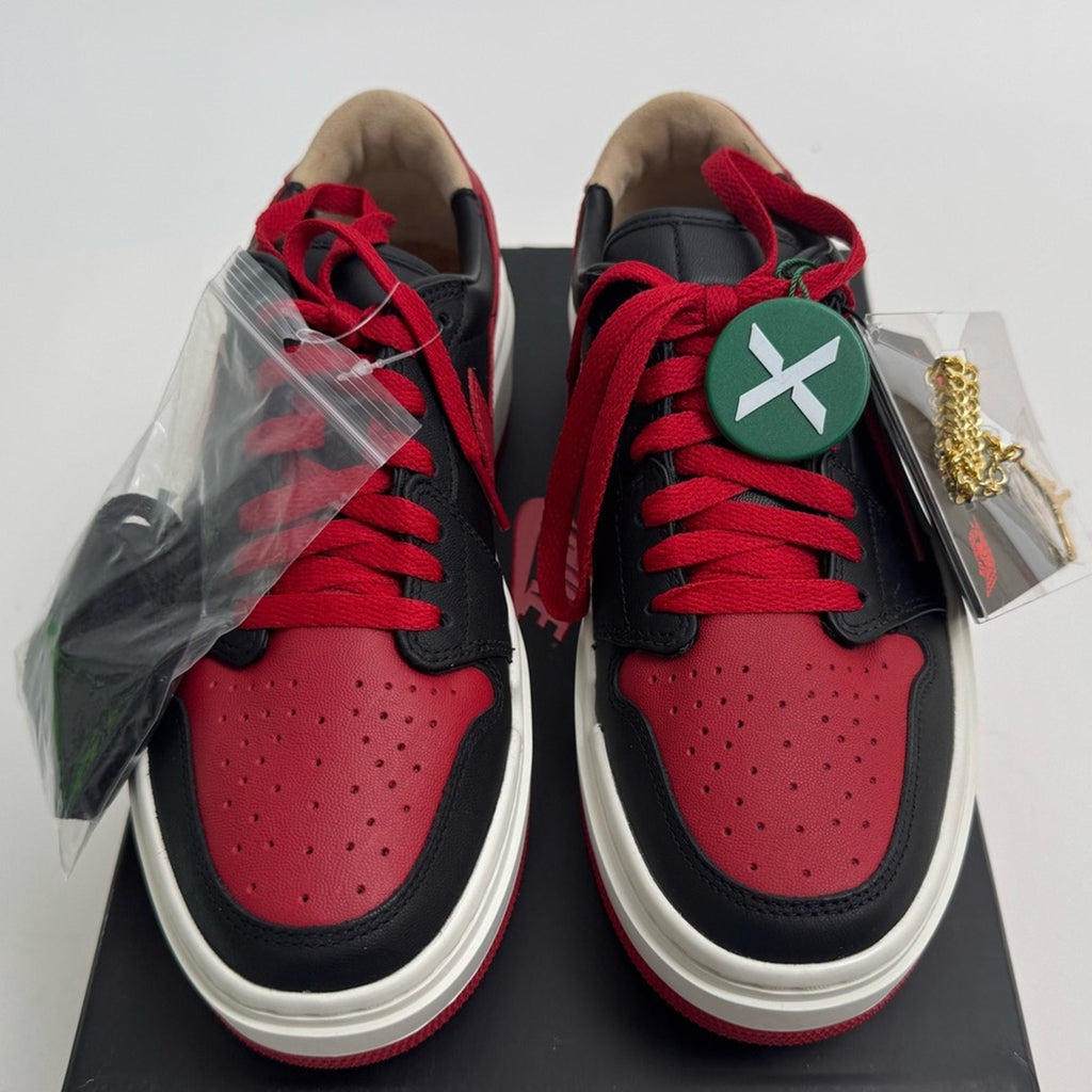 DS JORDAN 1 ELEVATE LOW SE WOMENS SIZE 8.5-
OG ALL. GOLD CHAIN WITH JORDAN/LACES