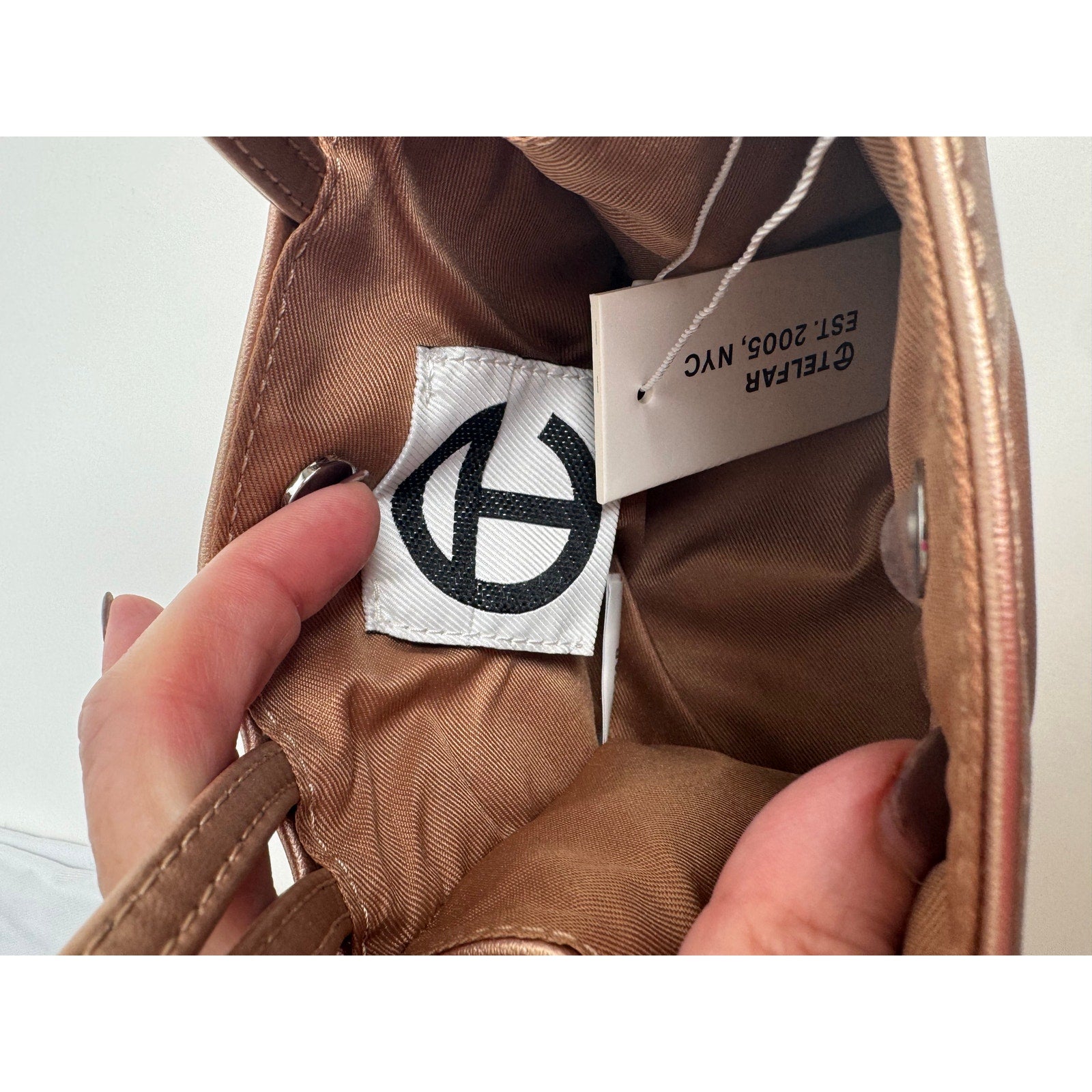 Telfar NWT Rose Gold Giftable Small Shopper Bag
