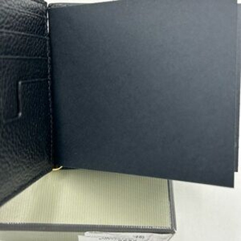 Tom Ford men's money clip wallet with gold tone hardware made in Italy