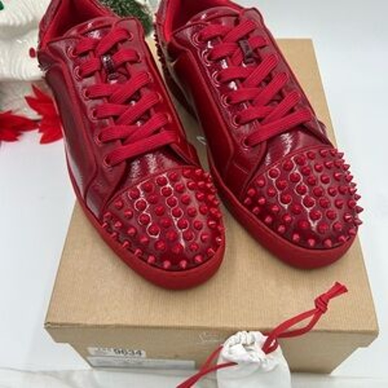 Men's Christian Louboutin SEAVASTE orlato flat sneakers size 45 made in Italy