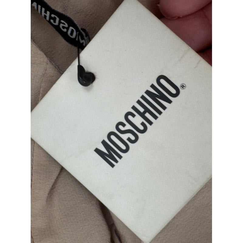 Moschino NWT 100% Silk Button Up Blouse Designer Top Size IT 42