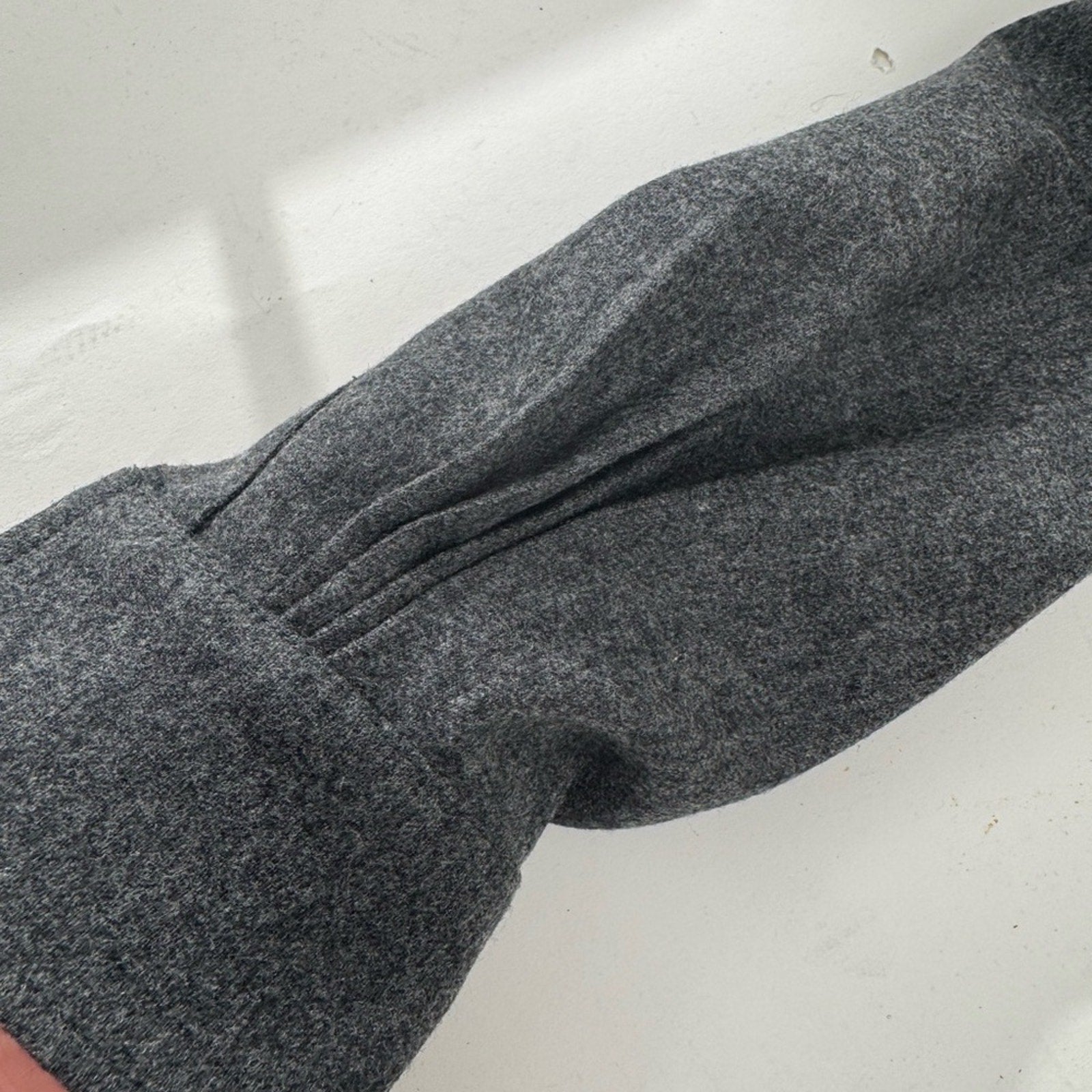 MaxMara Charcoal Wool Blend Fabric