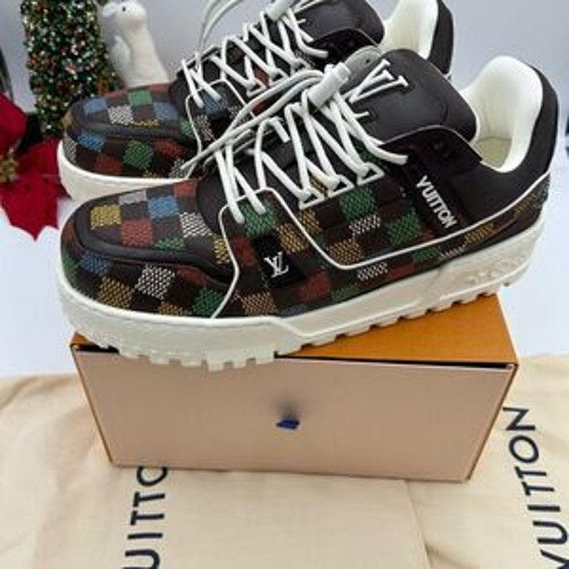 Men’s Louis Vuitton X Murakami trainer sneakers size 10 fits 11 US made in Italy