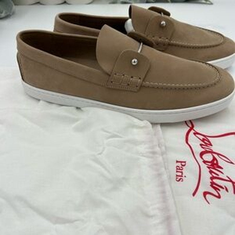 Men's Christian Louboutin CHAMBELIBOAT loafers size 10 made in Italy