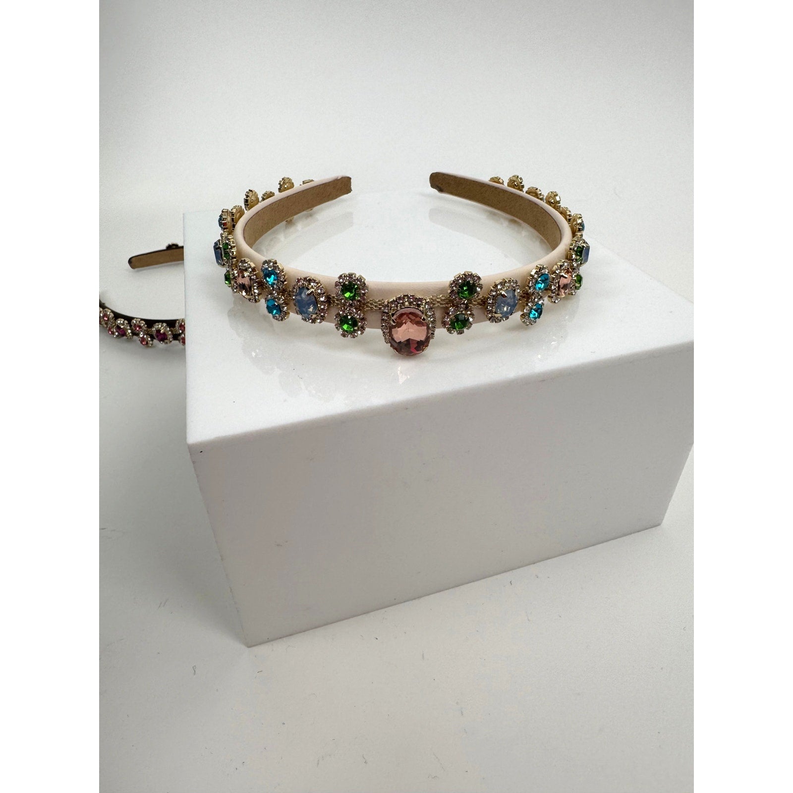 One of a Kind Handmade Bridal Decorative Headband – Artisanal Statement Piece
