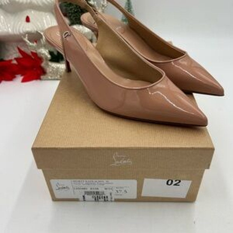 Christian louboutin women's sporty Kate 55 Patent Leather size 37.5 made Italy