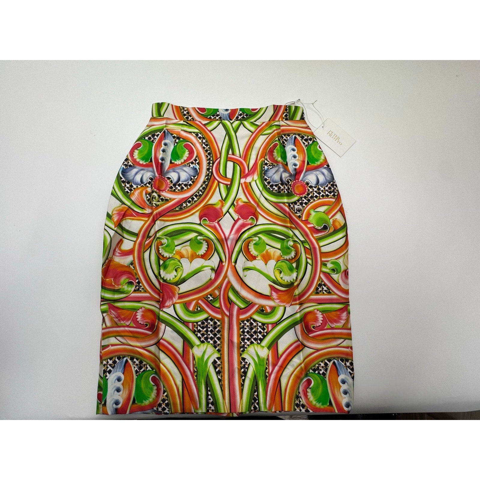 Peter Pilotto NWT Silk Floral Pencil Skirt US 4 UK 8 Multicolor Designer