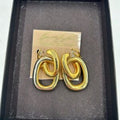 Women's Kenneth Jay Lane couture doorknocker style gold plated earrings