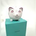 Tiffany & Co.Piggy Bank, NIB, original key and lock w/hallmark painted SOLD OUT