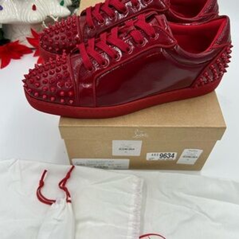 Men's Christian Louboutin SEAVASTE orlato flat sneakers size 46 made in Italy