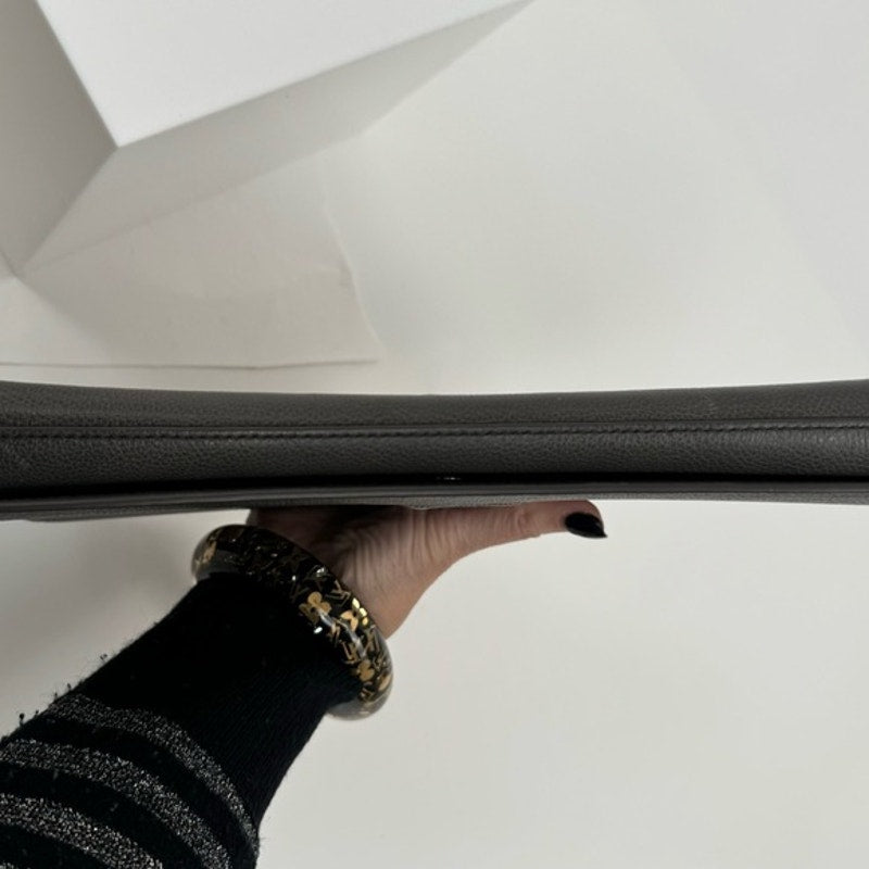 YSL Belle Du Jour grey clutch/ shoulder bag or cross body adding strap or chain