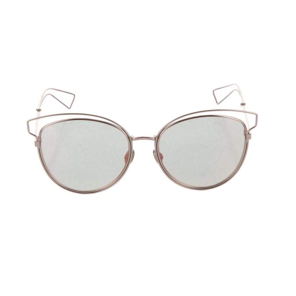 Christian Dior Sideral2 Mirrored Lenses Cat-Eye Sunglasses With Case