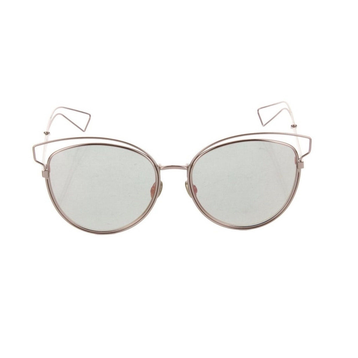 Christian Dior Sideral2 Mirrored Lenses Cat-Eye Sunglasses With Case
