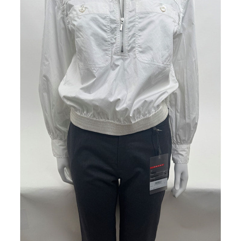 AYR NWT Dockside White Long Sleeve Half Zip Jacket Size XS