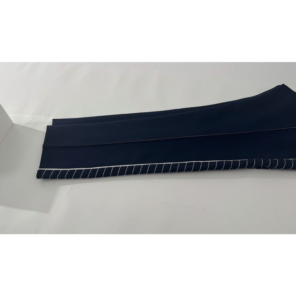 Women's Valentino Navy Blue & White NWT High Waist Drawstring Pants Size 44