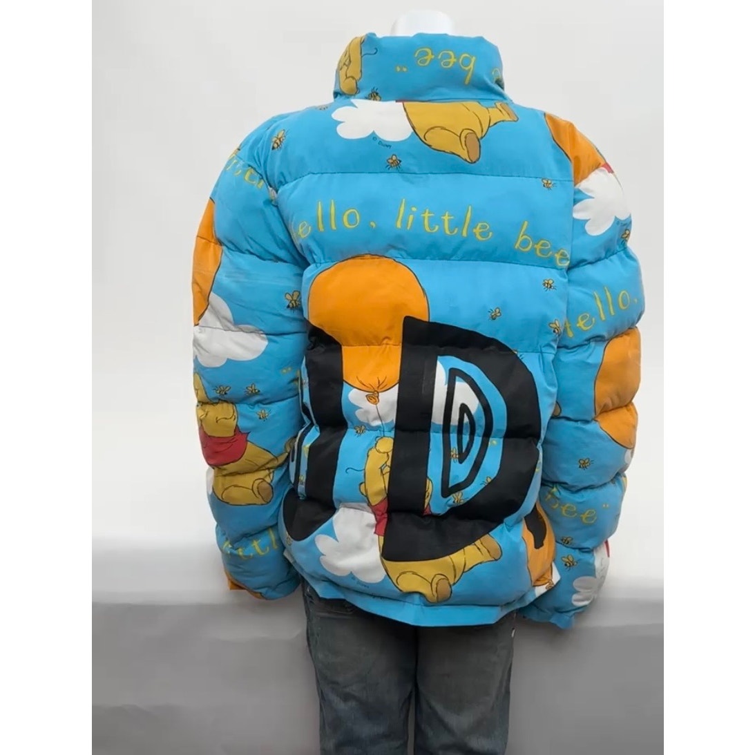 Unisex Adults Die.Go Studios Blue "Winnie The Pooh" Puffer Jacket One Size