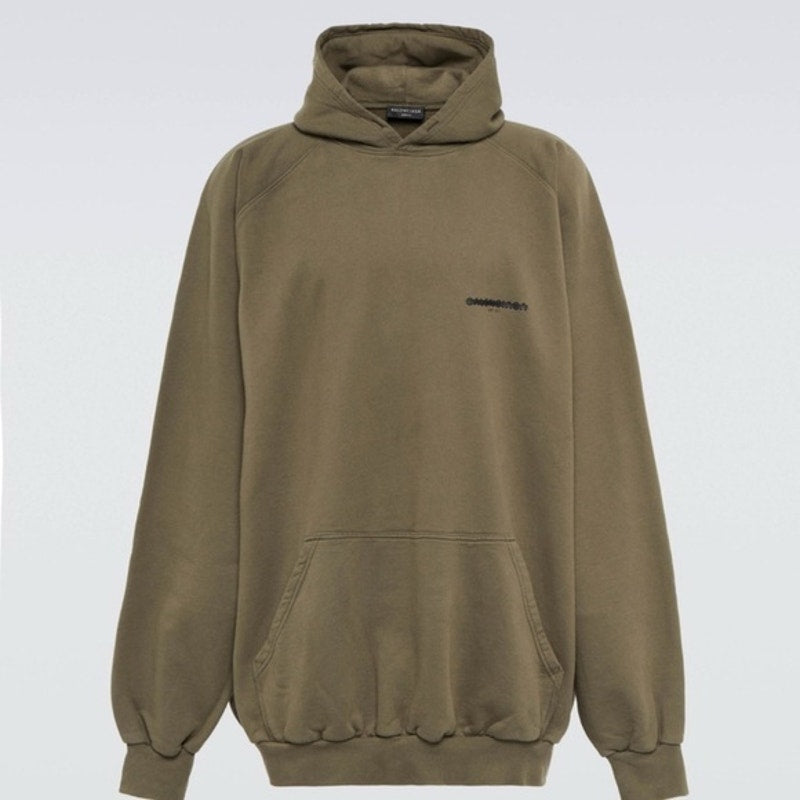 Men’s Balenciaga olive hoodie, large New without tags Strike 1917 cotton hoodie