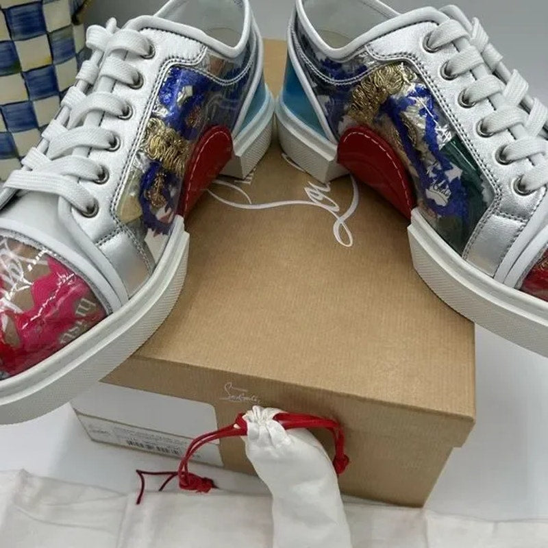 Men's Christian Louboutin adolon trash, limited edition sneaker size 44