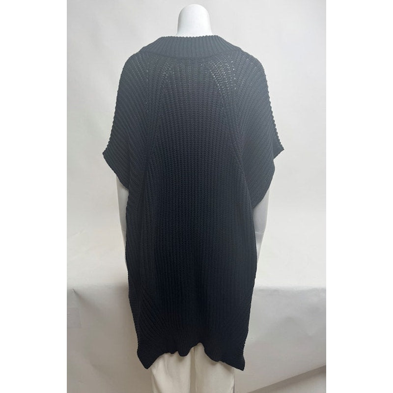 Alexander Wang NWT Black Asymmetrical Knit Mini Dress Sweater Size S