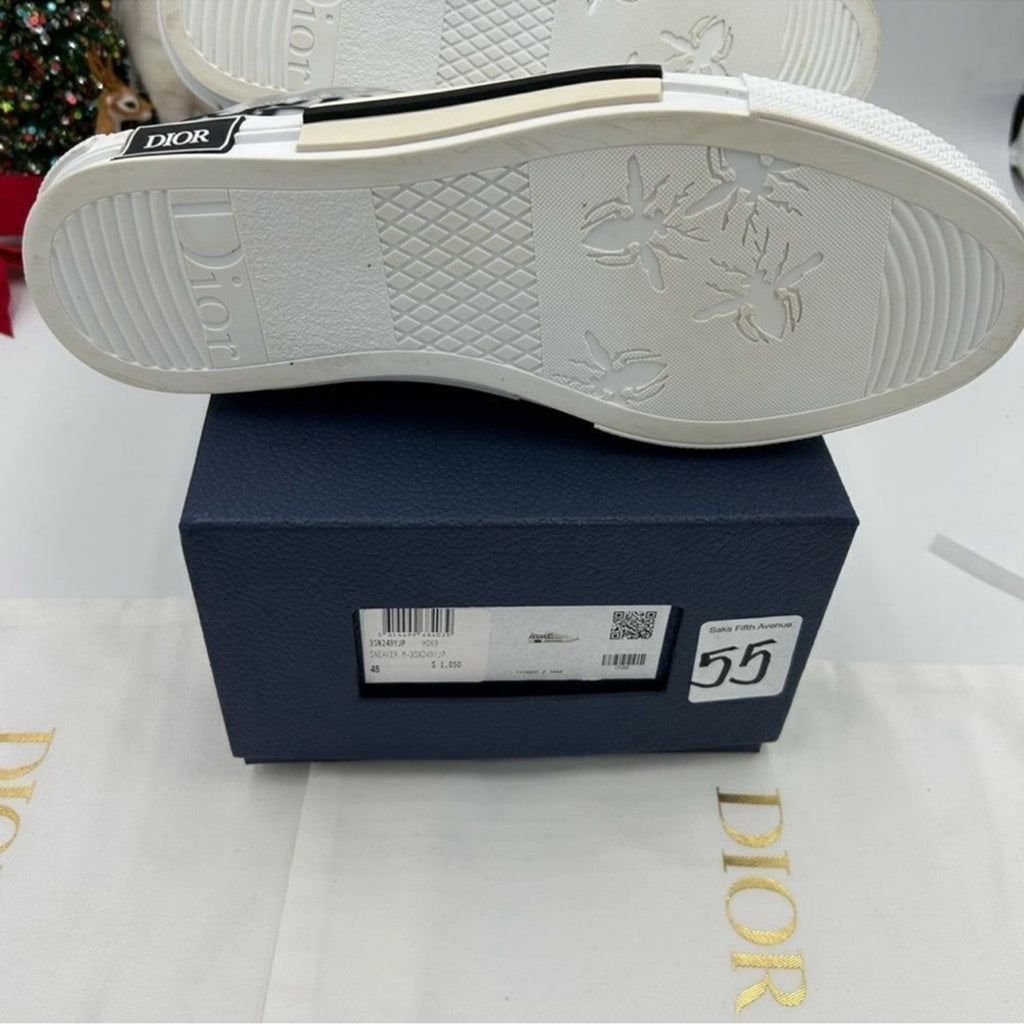 Men's Dior B 23 oblique low top sneakers size 45 made in Italy. PRISTINE
