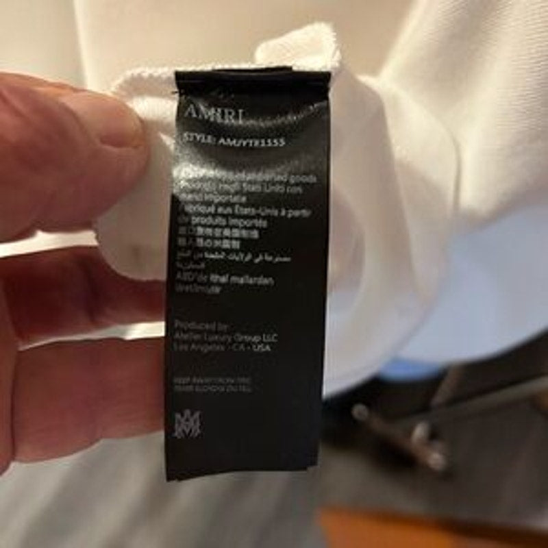 Men's Amiri snake heavyweight cotton T-shirt, size XXXL