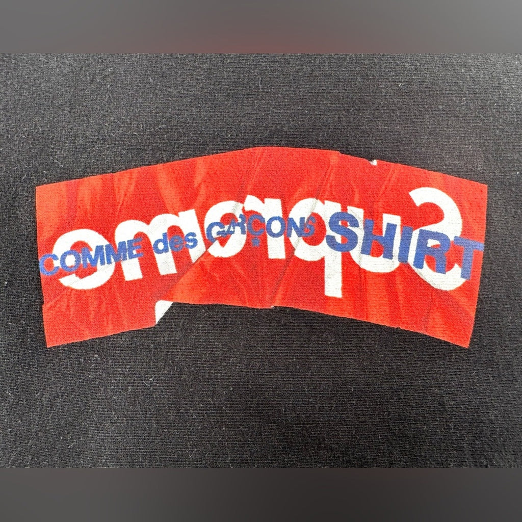 Supreme x Commes De Garçon box hoodie, Men’s medium/ W Large, heavyweight cotton