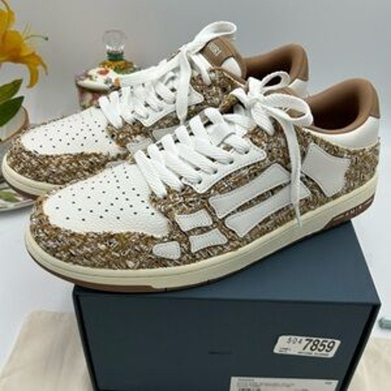 Men's Amiri BOUCLE SKEL low top sneakers size 46