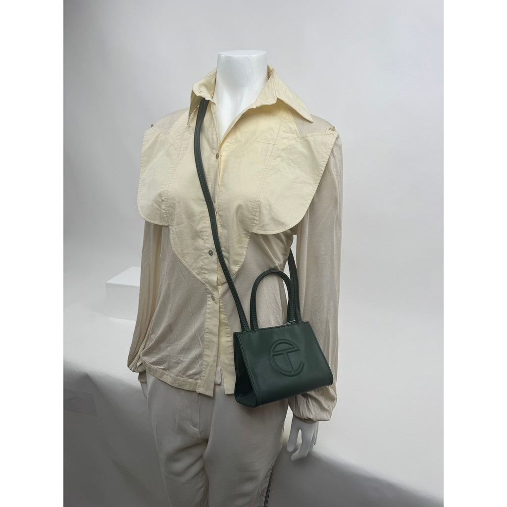 Telfar NWT Olive Green Giftable Small Shopper Bag