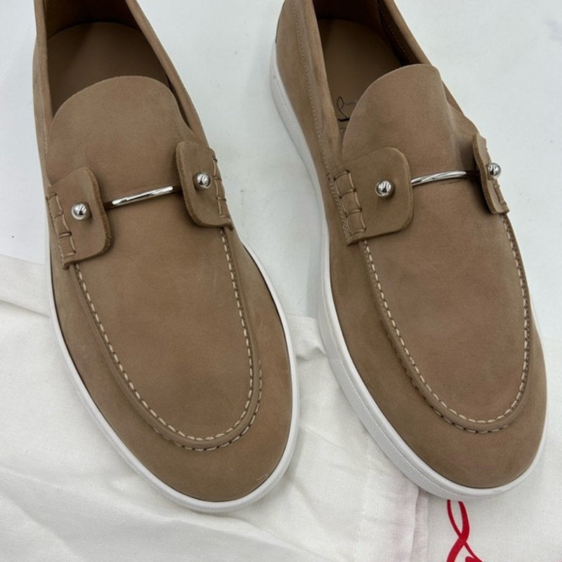 Men's Christian Louboutin CHAMBELIBOAT loafers size 10 made in Italy
