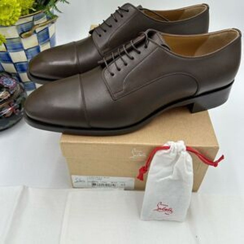 Men's Christian Louboutin cotomale Leather Oxford, size 45 made in Italy