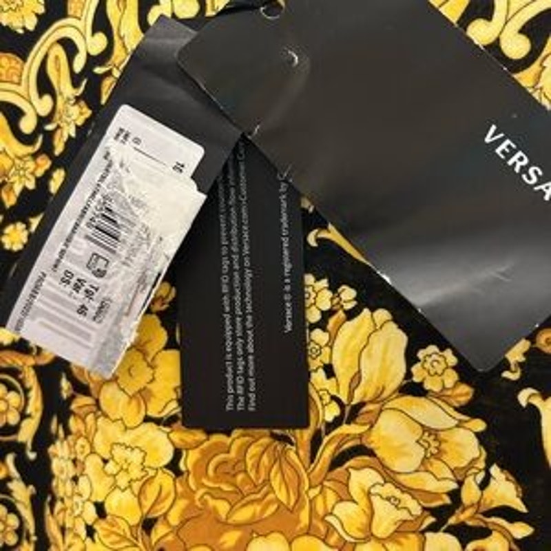 Men's Versace barocco print organic cotton T-shirt size small made in Italy