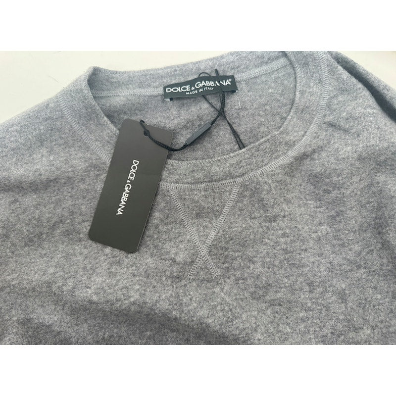 Dolce & Gabbana D&G NWT Men's Gray Wool Blend Sweater IT 52 Made in Italy
