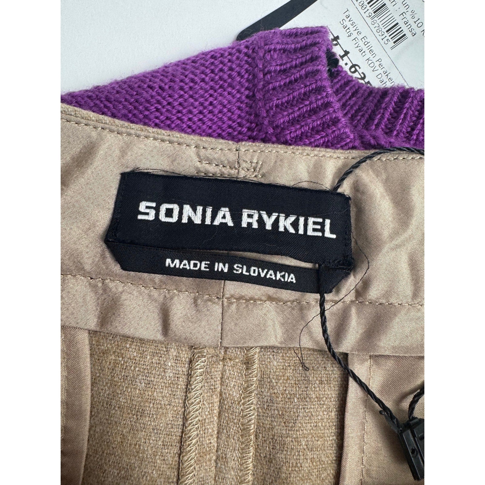 Sonia Rykiel Women's Wool Blend Dress Pants – Size 38 / US 6 – NWT