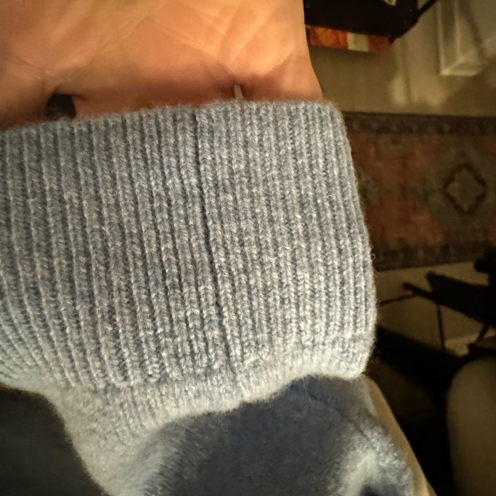 Kate Spade NWT’s Heather Blue with White polar bear wool sweater L women M Men