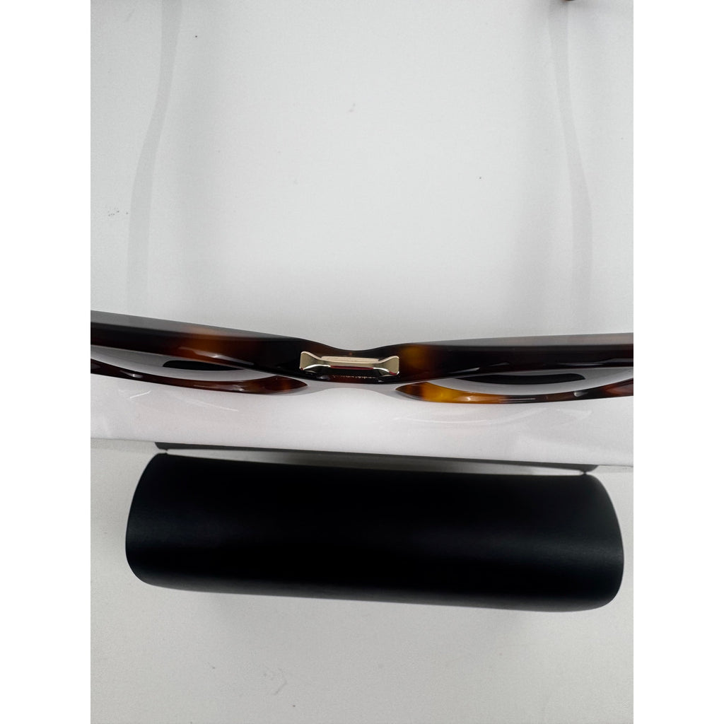Women's Max Mara NWOT Edna Brown Tortoise Oversized Frame Sunglasses