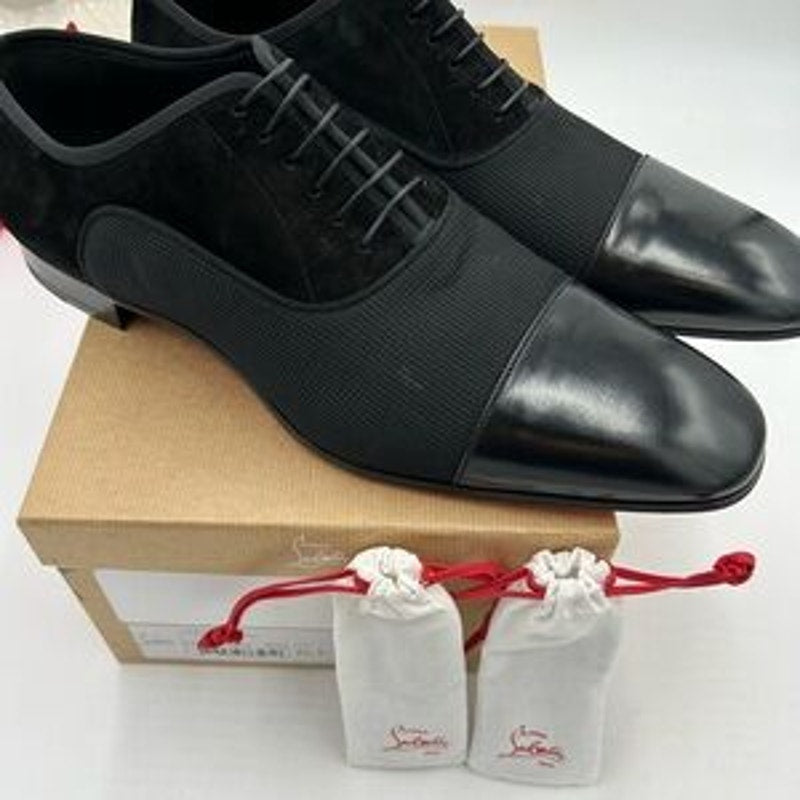 Christian Louboutin Mens Greggo flat Oxford size 46.5 made in Italy