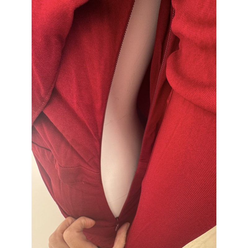 Gucci NWOT Red Gathered Dress Size XL Fits US 8/10 Made in Italy