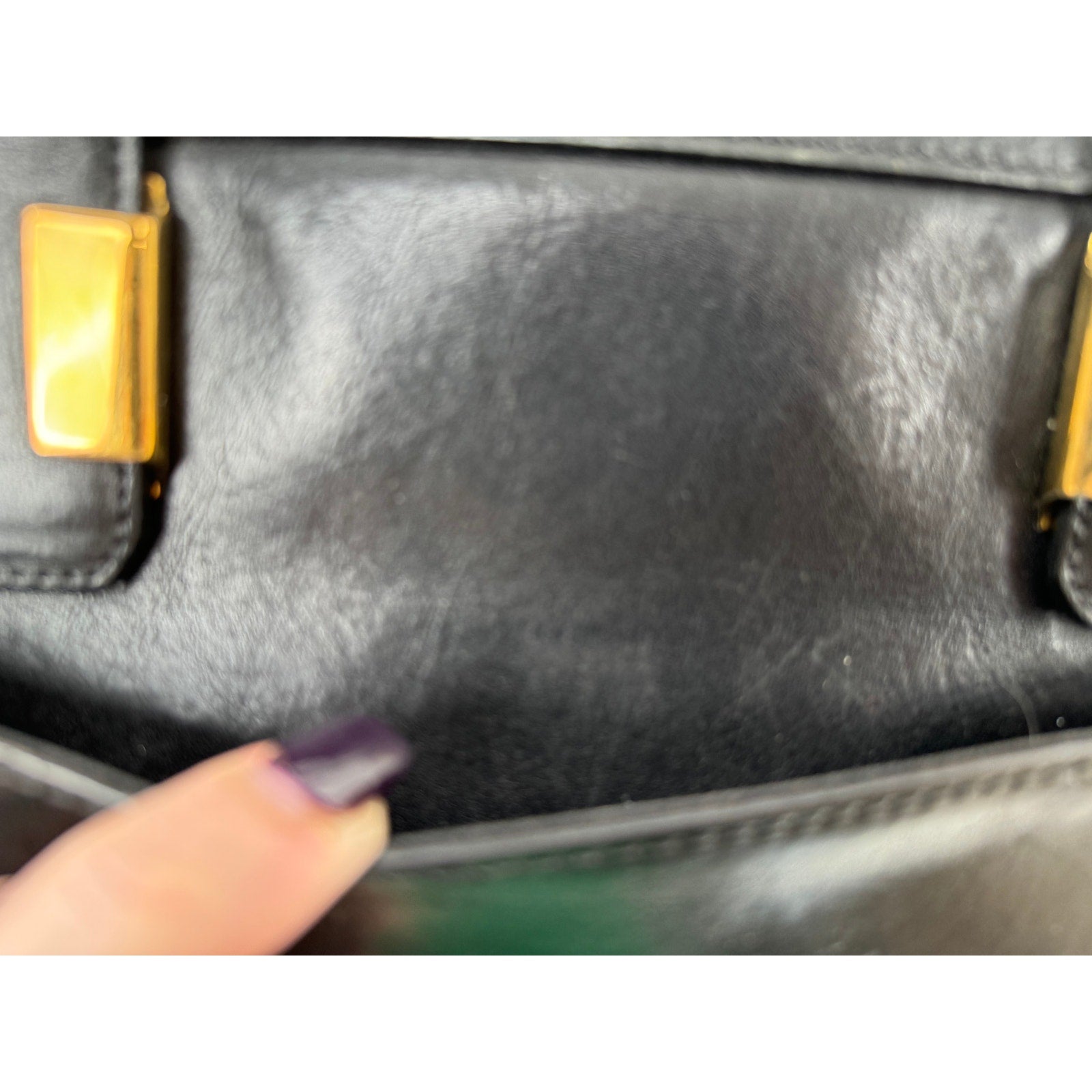 Chloe Black Cream Leather Colorblock Weekender Two Way Bag