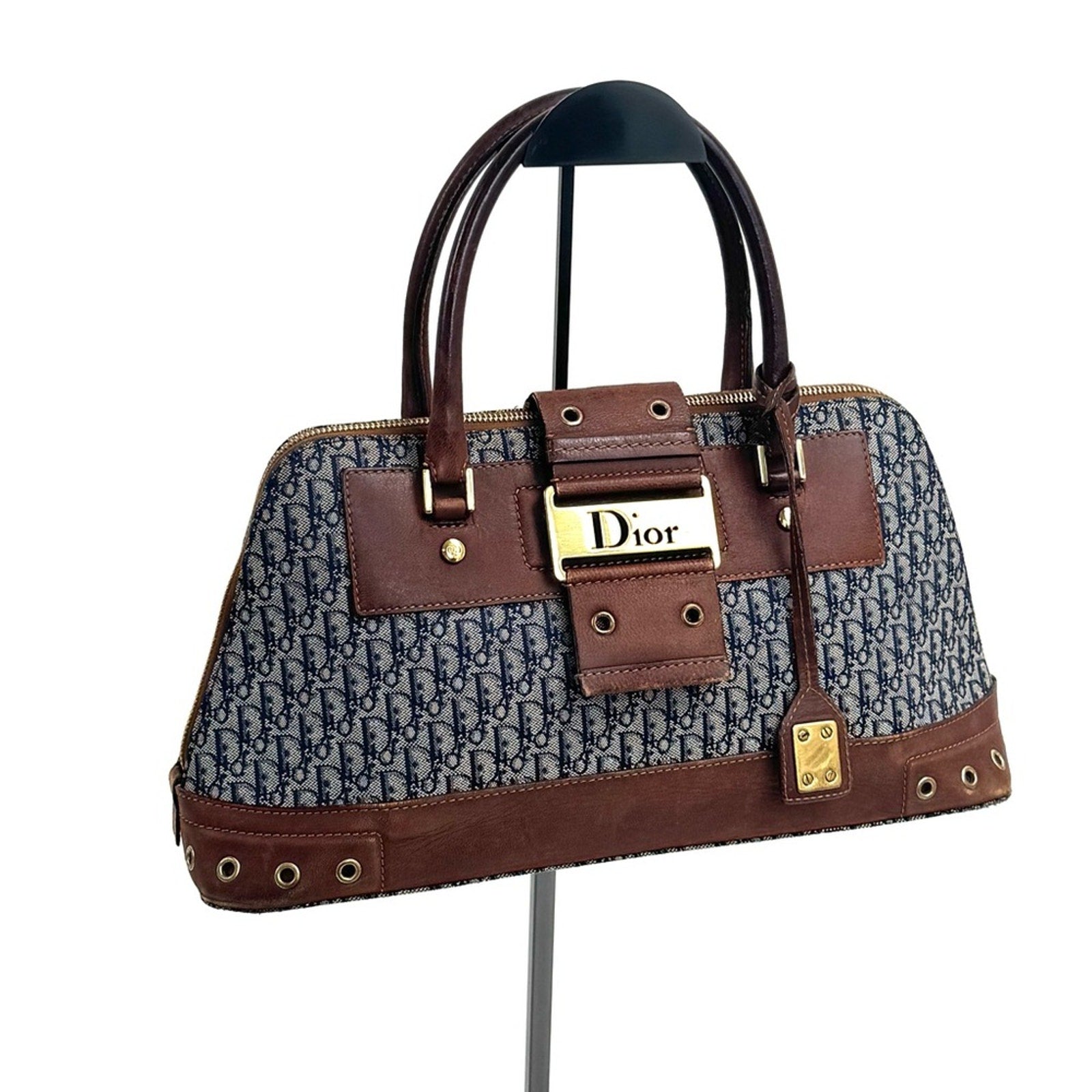 Christian Dior Diorissimo Trotter Canvas Street Chic Dome handbag or Satchel.