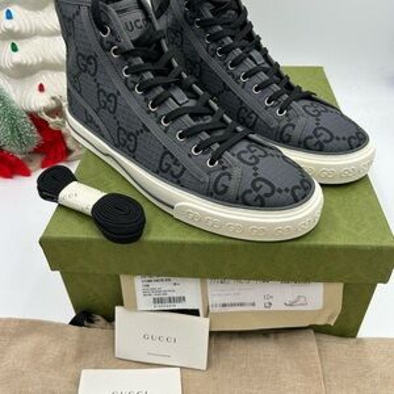 Gucci Men's 1977 tennis High-Top Sneakers size 10.5 made in Italy