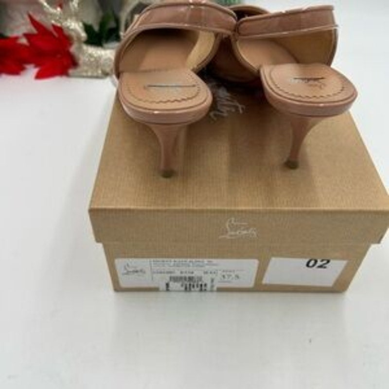 Christian louboutin women's sporty Kate 55 Patent Leather size 37.5 made Italy