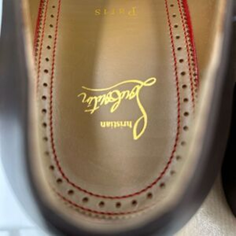 Men's Christian Louboutin cotomale Leather Oxford, size 45 made in Italy