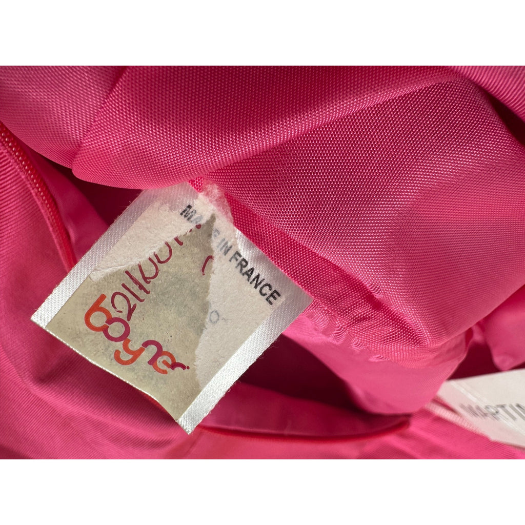 Martin Grant Paris NWT Structured A-Line Skirt – Hot Pink Silk Blend – Size S
