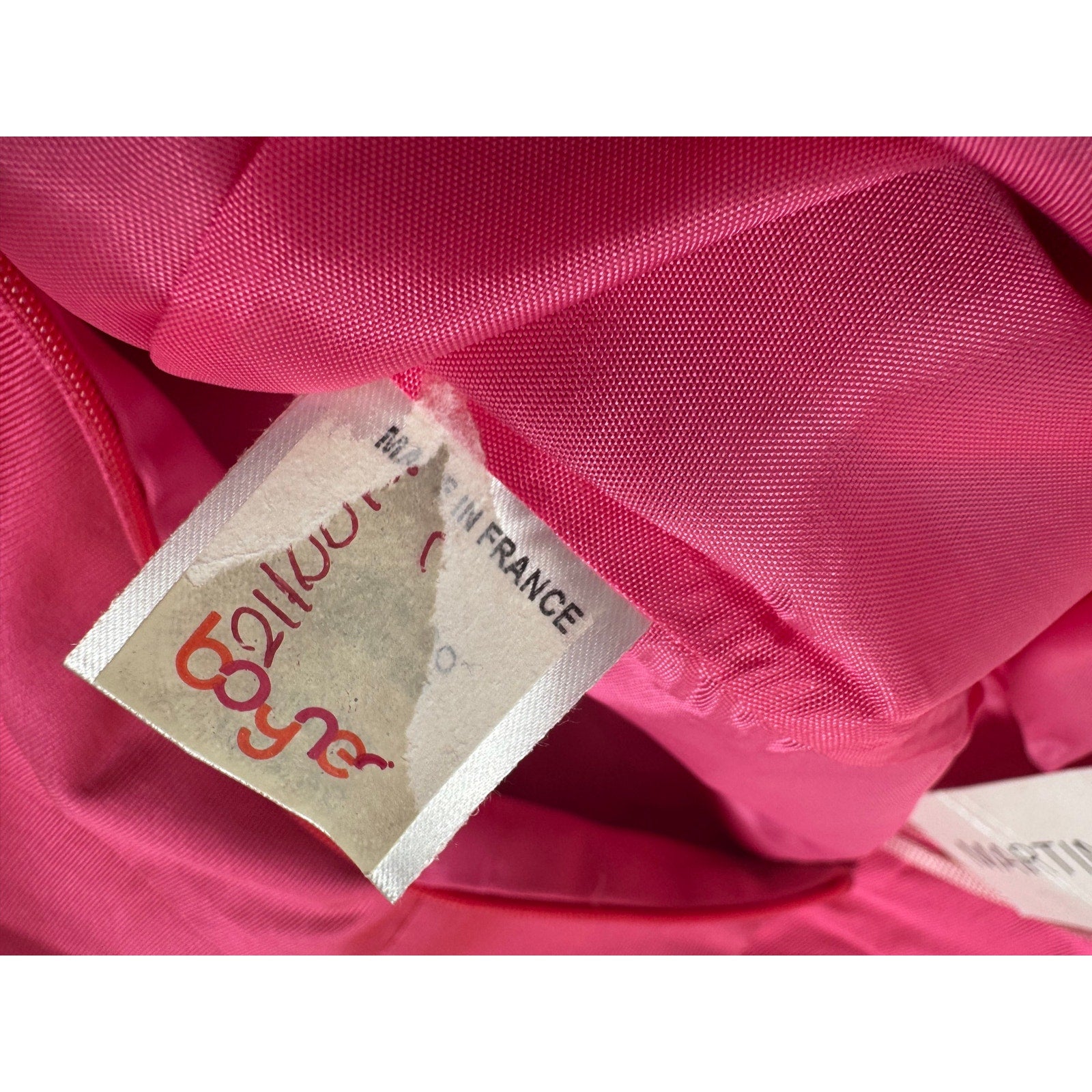 Martin Grant Paris NWT Structured A-Line Skirt – Hot Pink Silk Blend – Size S