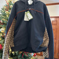 Men's Gucci, cotton jersey, zip jacket/hoodie signature GG Supreme size large