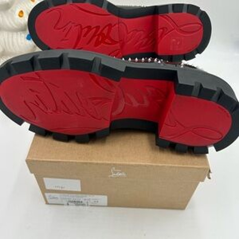 Men's Christian Louboutin college strass embellished Leather Oxford's size 44