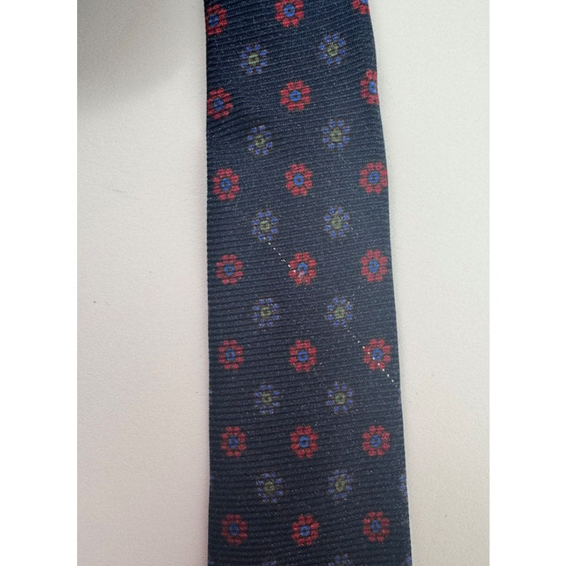 Kiton Napoli Men's Multicolor Floral 100% Silk Tie Made in Italy