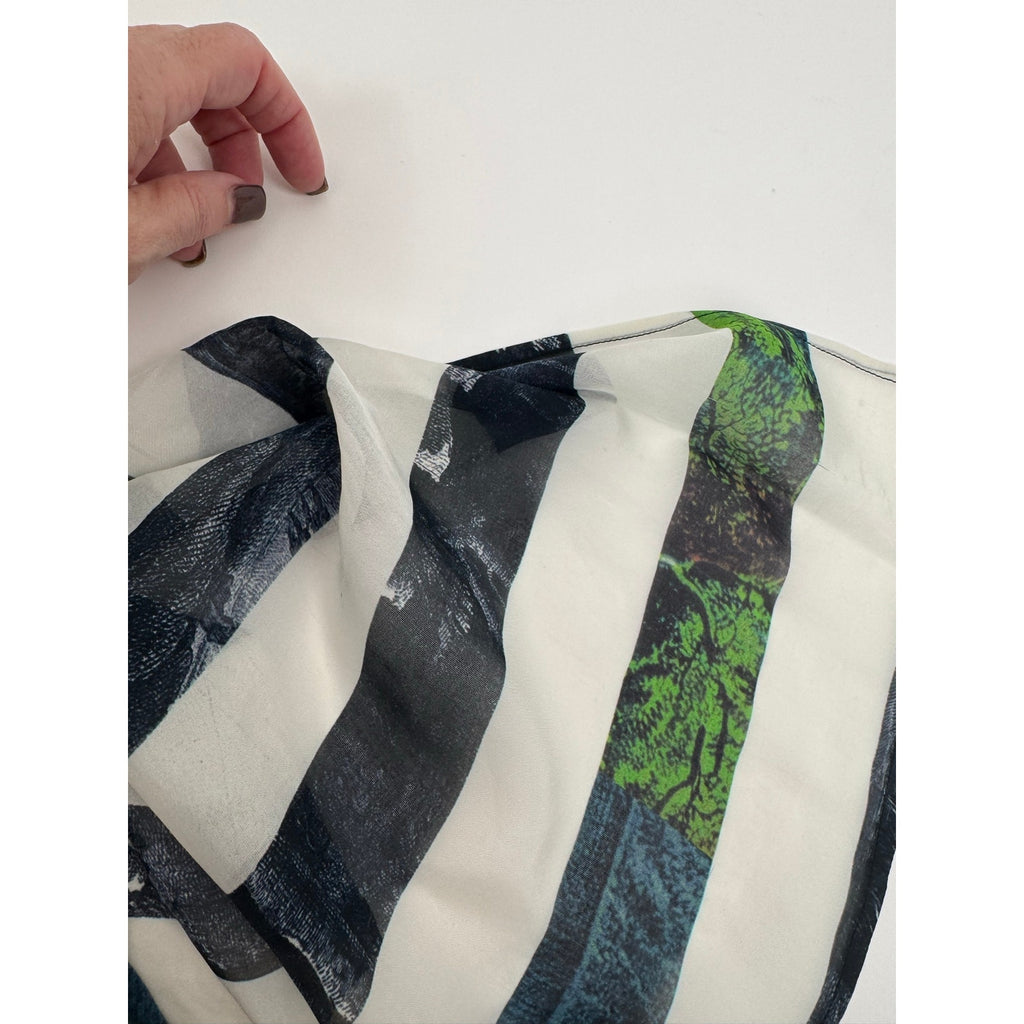 Dries Van Noten Striped Patterned Wrap – Multi-Way Dress, Skirt, Top & Head Wrap