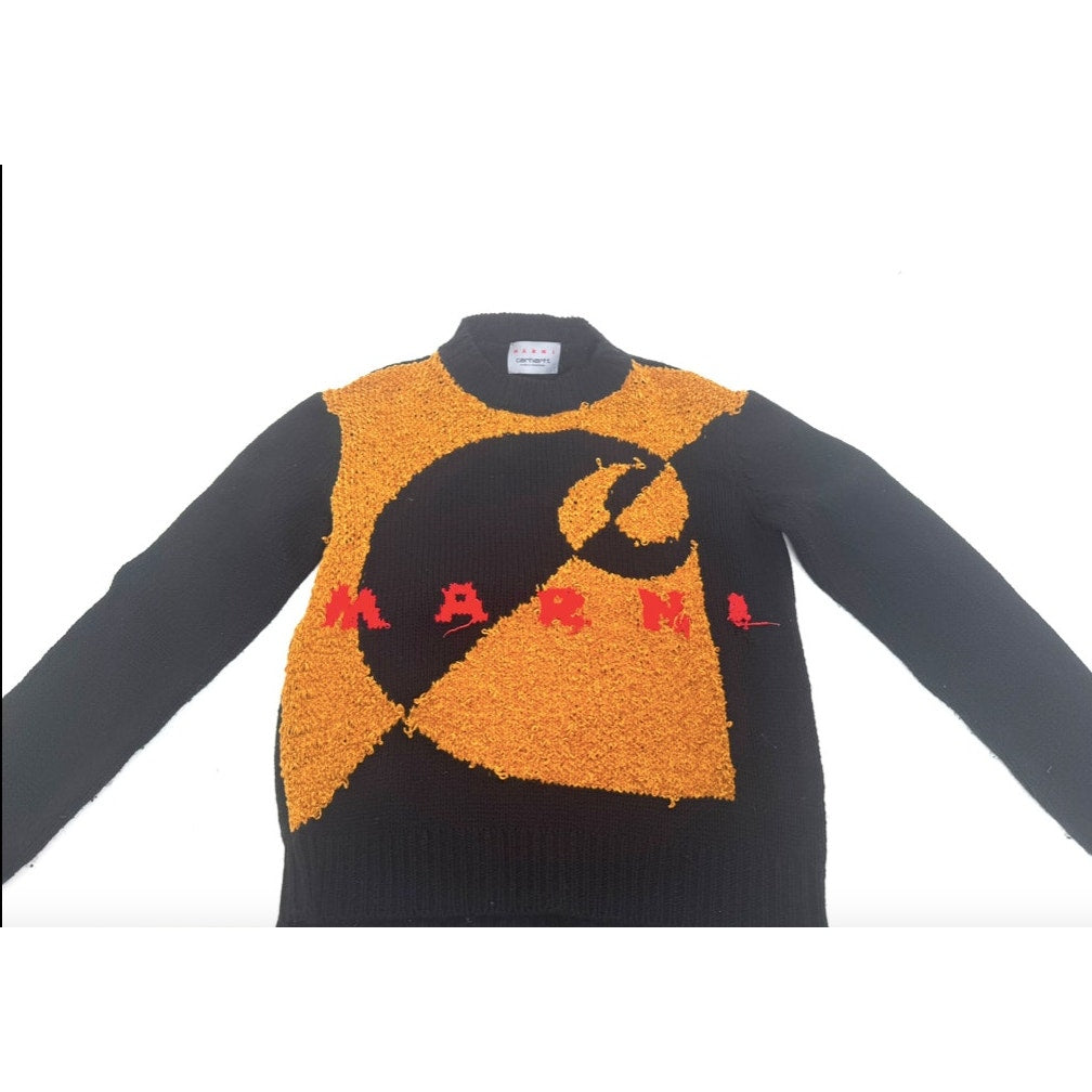 Marni x Carhartt Tan & Black Special Ed. Collaboration Sweater Size 46 / US 10